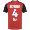 Virallinen Fanipaita Bayer 04 Leverkusen Jonathan Tah 4 Kotipelipaita 2024-25 - Miesten
